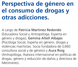 curso genero drogas deusto